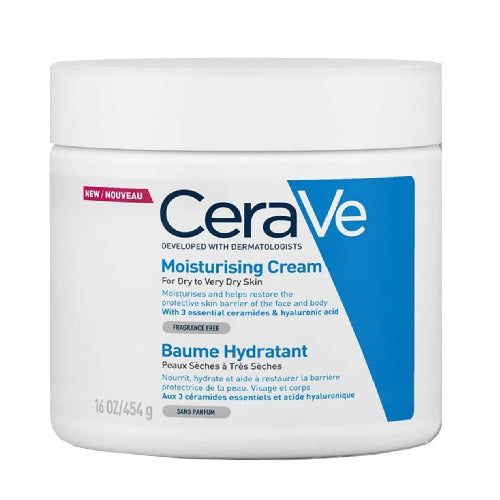andbeautycare - CeraVe Moisturizing Cream for Body & Face – 48-Hour Hydration 454g