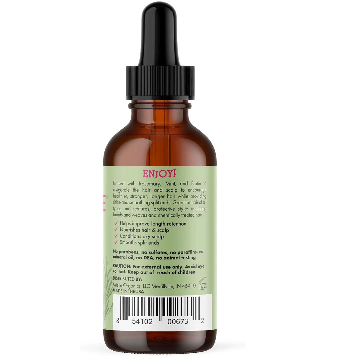 andbeautycare - Mielle Rosemary Mint Scalp & Hair Strengthening Oil 59ml