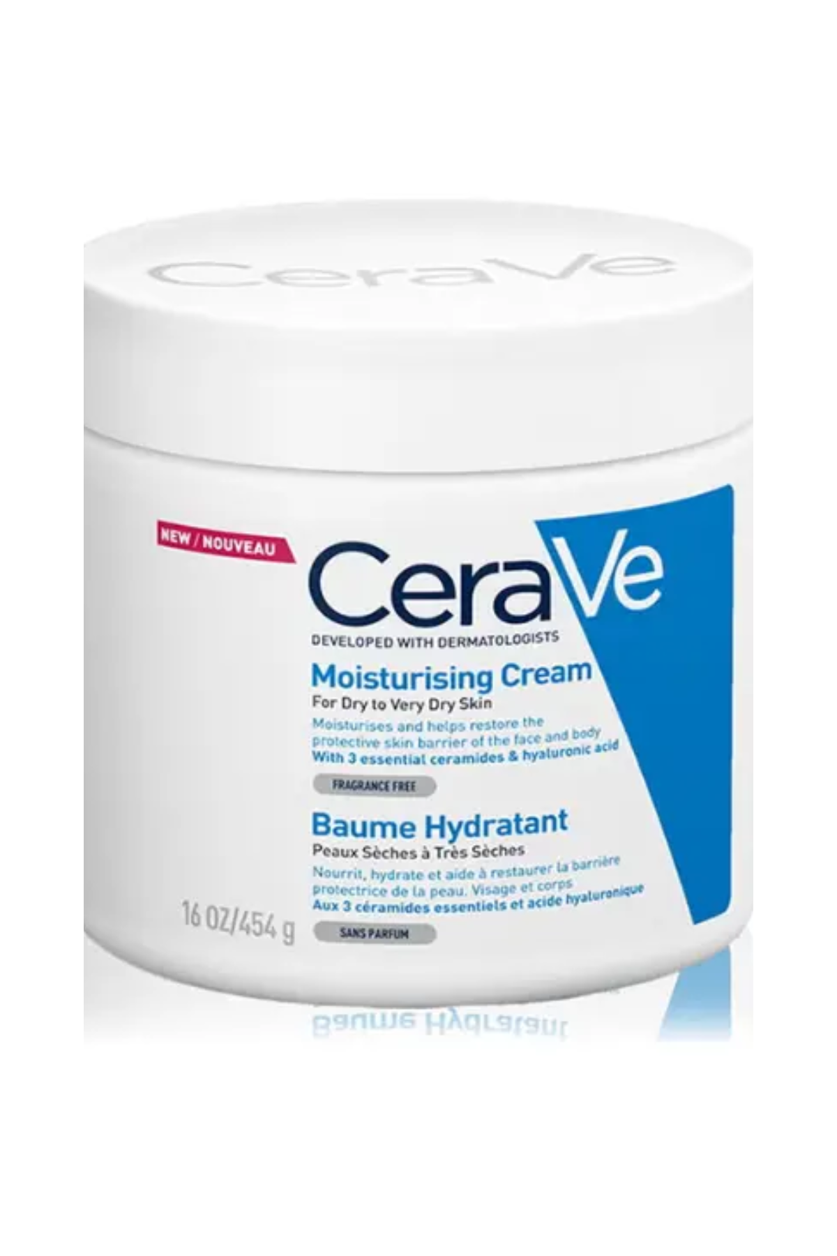 andbeautycare - CeraVe Moisturizing Cream for Body & Face – 48-Hour Hydration, 454g
